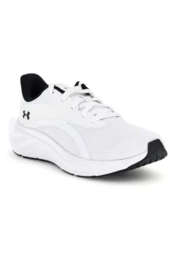 Scarpe da running bianco e nero con mesh traspirante e Charged+ Cushioning Under armour Ascend