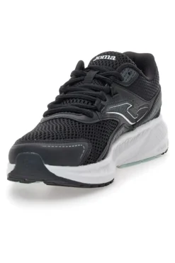 Scarpe da running nere in mesh con suola azzurra Joma Vitality Lady 2501
