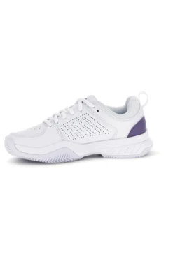 Scarpe da tennis bianche con inserti viola K-swiss Court Express 2 Clay