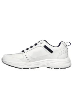 Scarpe da Trail Bianche con Tomaia in Pelle SKECHERS Relaxed Fit: Oak Canyon - Redwick