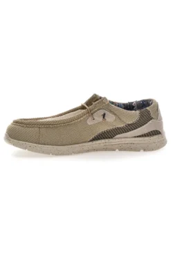 Scarpe da uomo casual beige in tessuto Sevenoaks PK6318A