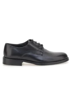 Scarpe eleganti nere in pelle liscia con punta arrotondata Pittarello 7720