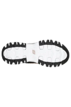 Scarpe nere chunky con borchie e Memory Foam Skechers D'Lites Glamour Feels