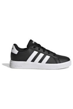 Scarpe nere con strisce bianche in materie sintetiche Adidas Grand Court 2 K