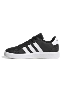 Scarpe nere con strisce bianche in materie sintetiche Adidas Grand Court 2 K