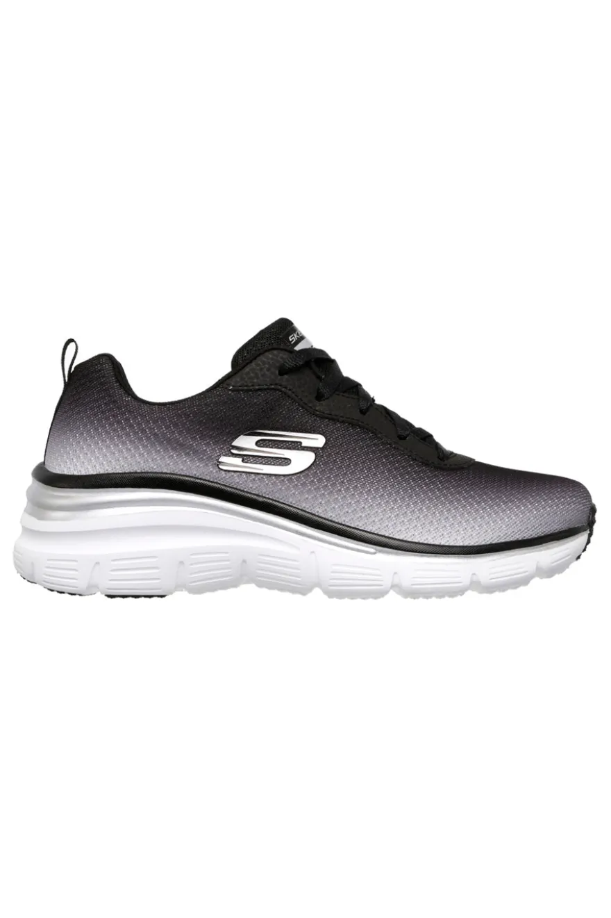 Scarpe nere con suola ammortizzata Skechers Fashion Fit Build Up