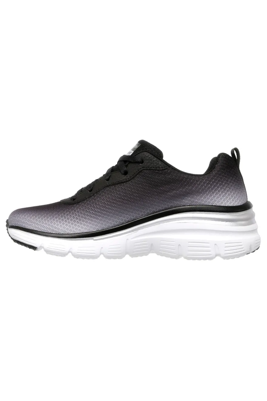 Scarpe nere con suola ammortizzata Skechers Fashion Fit Build Up