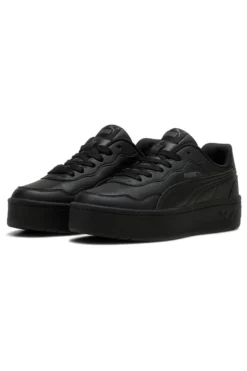 Scarpe nere con suola platform Puma Court Lally Skye