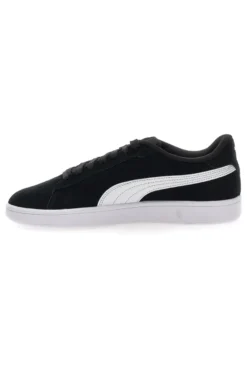 Scarpe nere in pelle con logo laterale Puma Smash 3