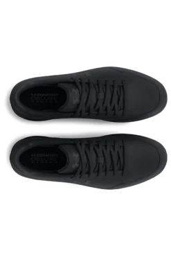 Scarpe nere in pelle con suola piatta Under Armour UA Official