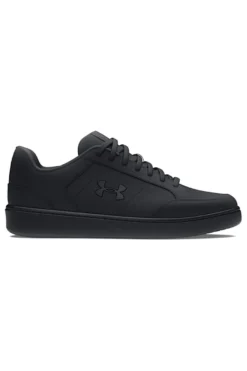 Scarpe nere in pelle con suola piatta Under Armour UA Official