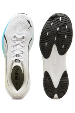 Scarpe running bianche in mesh con suola sfumata e ammortizzazione Profoam Puma Darter Pro 2