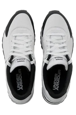 Scarpe running bianche tomaia con inserti in pelle Under Armour Essential Runner