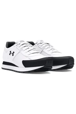 Scarpe running bianche tomaia con inserti in pelle Under Armour Essential Runner