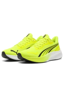Scarpe running giallo fluo in mesh traspirante con suola leggera Puma Pounce Lite