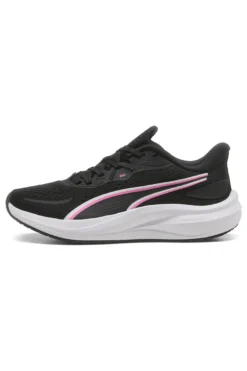Scarpe running nere in mesh con dettagli rosa Puma Skyrocket Lite 2