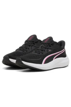 Scarpe running nere in mesh con dettagli rosa Puma Skyrocket Lite 2