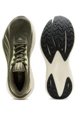 Scarpe running verde oliva in mesh con ammortizzazione Profoam Puma Maxima Pro