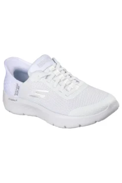 Scarpe slip ins bianco in mesh Skechers Go walk flex grand entry