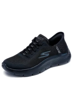 Scarpe slip ins nero in mesh Skechers Go walk flex grand entry