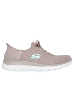 Scarpe slip ins taupe in knit Skechers Summits new daily