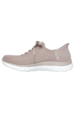 Scarpe slip ins taupe in knit Skechers Summits new daily