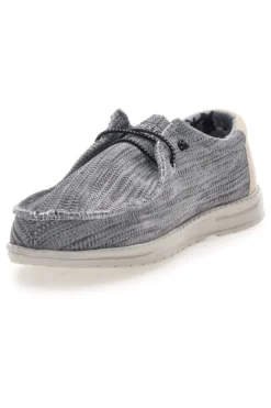 Scarpe slip on grigio in tessuto Route 66 RO41815