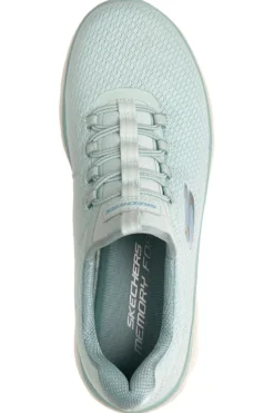 Scarpe slip on verde menta in mesh Skechers Summits plus summer haze