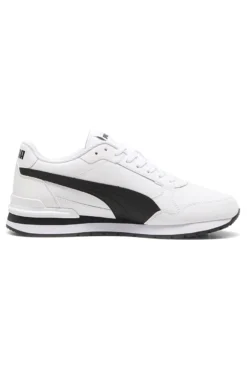 Scarpe sportive bianche in pelle con dettagli neri Puma ST Runner v4 L