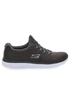 Scarpe sportive grigie slip-on leggere Skechers Summits Itz Bazik
