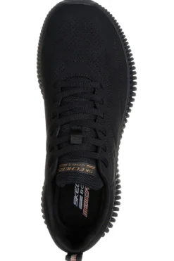 Scarpe sportive nere leggere con suola scolpita Skechers Bobs Geo How Marvelous
