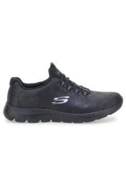 Scarpe sportive nere slip-on leggere Skechers Summits Itz Bazik