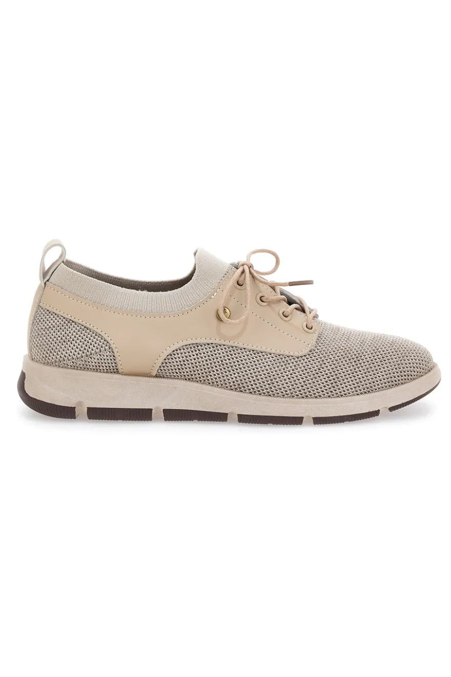 Scarpe Stringate Beige Casual Johes Land 411100