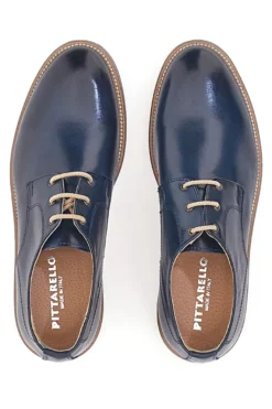 Scarpe Stringate Blu Con Lacci a Contrasto Pittarello 8025