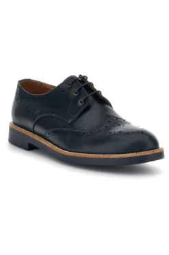 Scarpe stringate blu in pelle Pittarello 8023