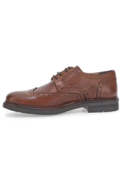 Scarpe Stringate Claremorris 224 Marroni Vera Pelle