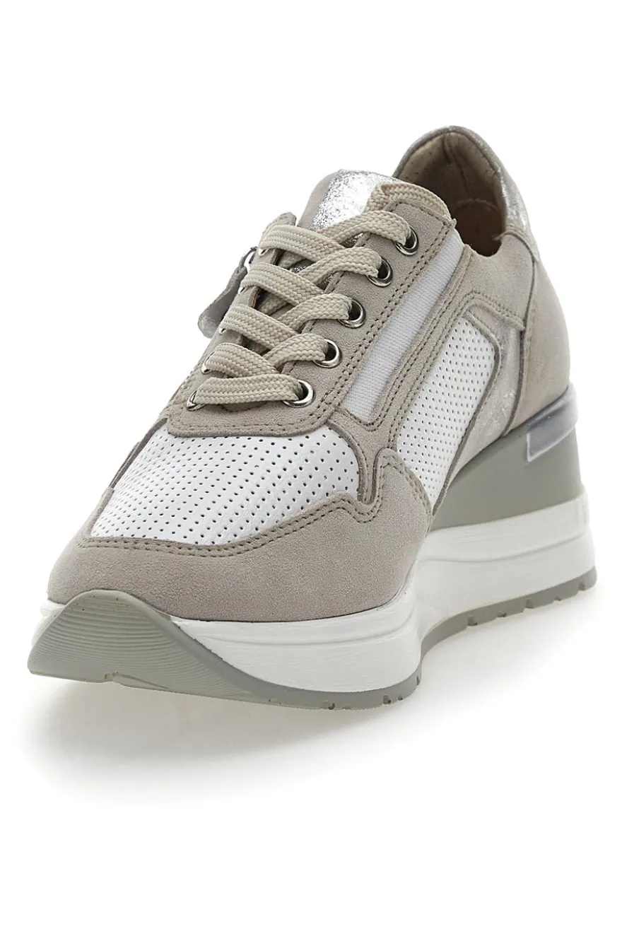 Scarpe Stringate con Platform Beige Pittarello Active 2204