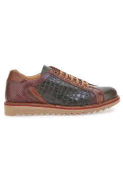 Scarpe Stringate Marroni e Verdi In Vera Pelle Made in Italy Pittarello Plus PT325