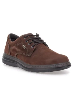 Scarpe stringate marroni in pelle Imac 85130930263017