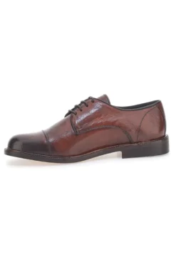 Scarpe Stringate Marroni In Pelle Made in Italy Pittarello Plus PT620