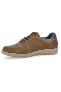 Scarpe Stringate Marroni In Vera Pelle Johes Land SP8002