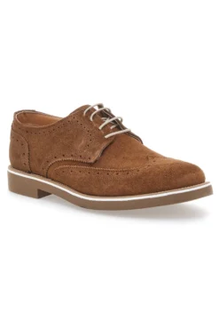 Scarpe Stringate Marroni In vera Pelle Scamosciata Pittarello 1112