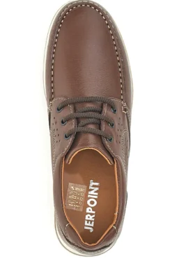 Scarpe Stringate Marroni In Vera Pelle Made in Italy Jerpoint 620
