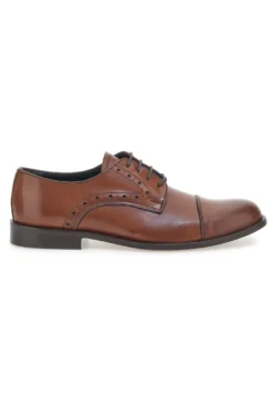 Scarpe Stringate Marroni In Vera Pelle Made In Italy Pittarello 7715