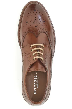 Scarpe Stringate Marroni In Vera Pelle Made in Italy Pittarello Class 06