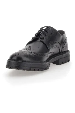 Scarpe Stringate Nere Con Decorazione Duilio Pittarello Focus 2240