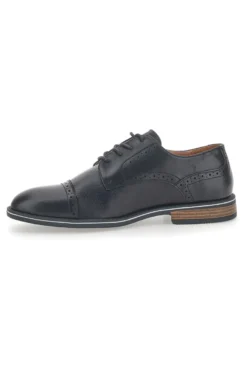 Scarpe Stringate Nere Con Ricamo All'Inglese Johes Land 188352