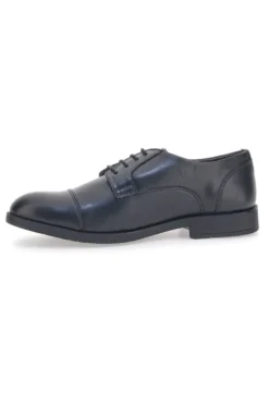 Scarpe Stringate Nere Con Suola In Gomma Max Dillan 205