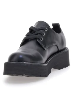 Scarpe stringate nere con suola carrarmato Me & Me 3011