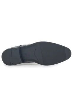 Scarpe Stringate Nere Con Trama Effetto Lucido Johes Land 178284